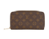 Louis Vuitton Zippy Wallet, &pound;295, Accessories, Brown, Canvas, Front view